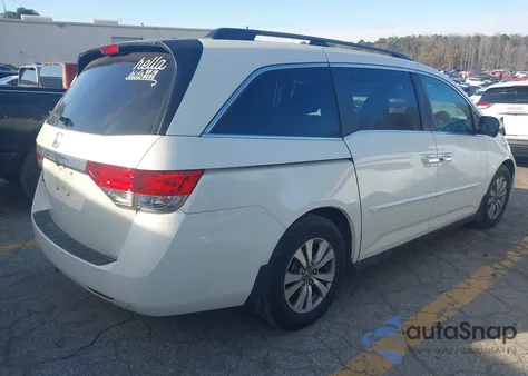 2015 Honda Odyssey Ex-L из США, поврежденный, VIN 5FNRL5H65FB016189